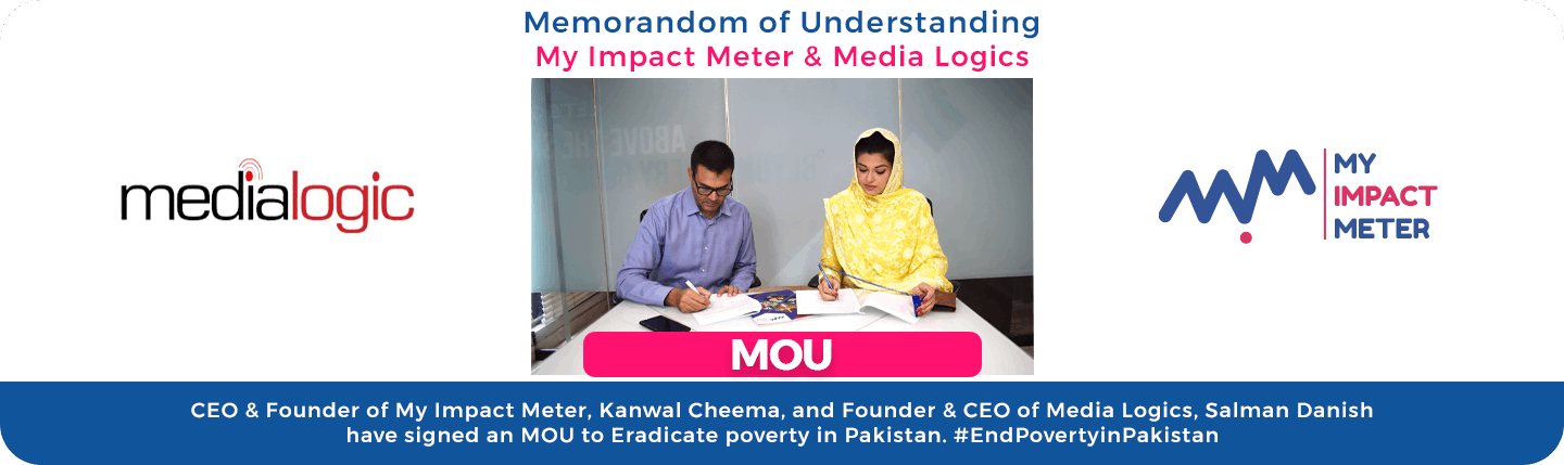 Media Logics MOU on #EndPovertyinPakistan