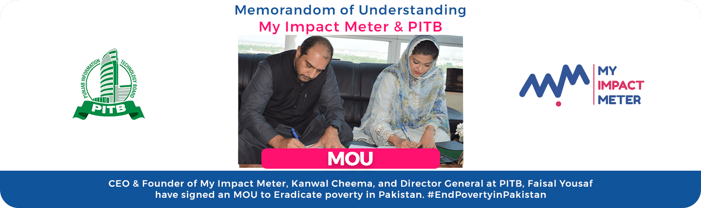 PITB MOU on #EndPovertyinPakistan